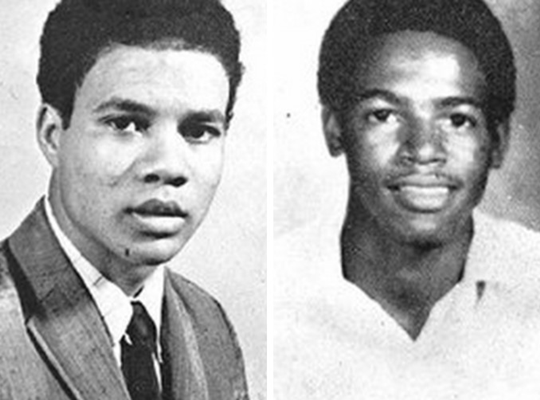 Philip Gibbs and James Earl Green, killed at Jackson State College, May 15, 1970