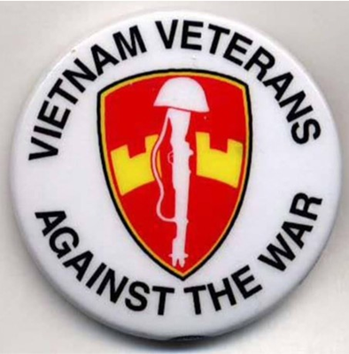 Vietnam Veterans Against the War button