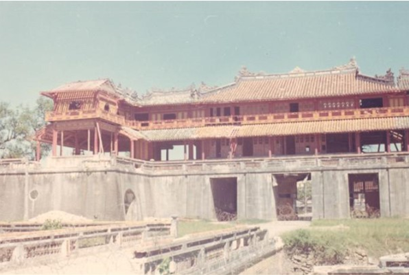 Part of the ancient imperial palace in the Hue Citadel