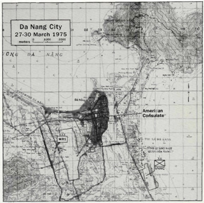 Map of Da Nang, June 1975