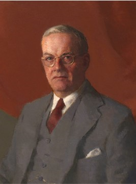 Portrait of John Foster Dulles, 52nd Secretary of State under President Dwight D. Eisenhower