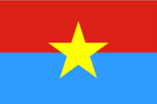 Viet Cong &#40;military arm of the NLF&#41; Flag, 1960
