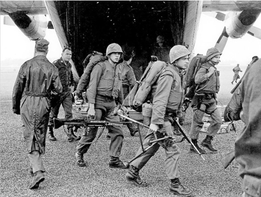 Marines arriving Mar 8, 1965