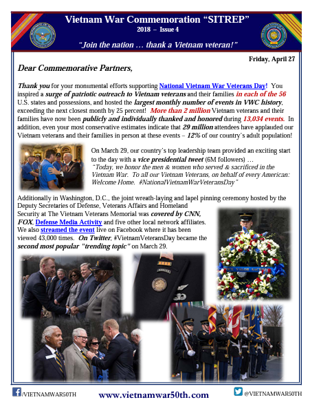VWC SITREP 2018, Issue 4