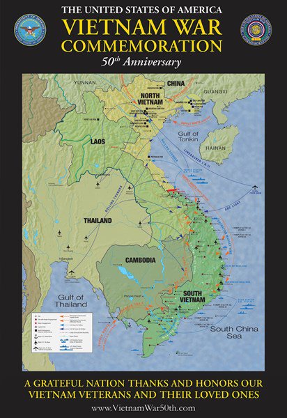 Map of Vietnam Poster
