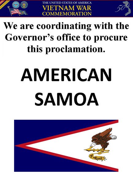 American Samoa Proclamation Placeholder