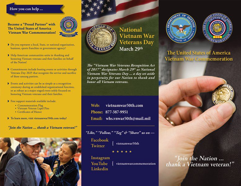 Vietnam War Commemoration Program Brochure