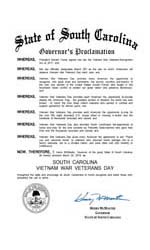 South Carolina Proclamation (2018)