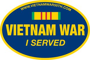 Vietnam War, I Served Bumper Sticker