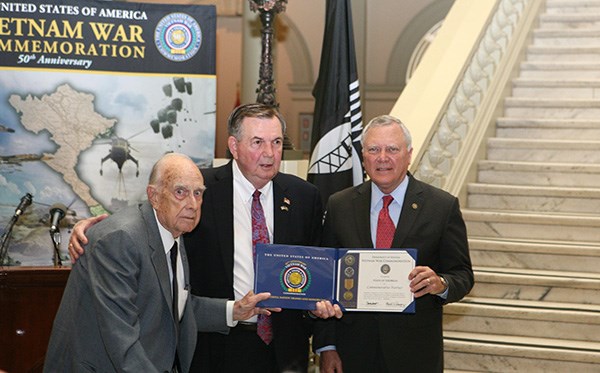 ATLANTA. &#40;Sept. 19, 2013&#41; &#40;l to r&#41; Pete Wheeler, the Commissioner of the Georgia Department of Veter