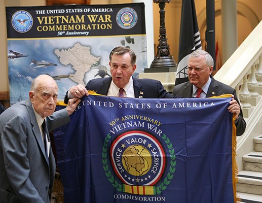 ATLANTA. &#40;Sept. 19, 2013&#41; &#40;l to r&#41; Pete Wheeler, the Commissioner of the Georgia Department of Veter