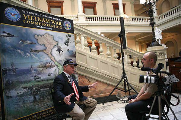 ATLANTA. &#40;Sept. 19, 2013&#41; Tom Foster, the Georgia Vietnam Veterans Alliance Director is interviewed