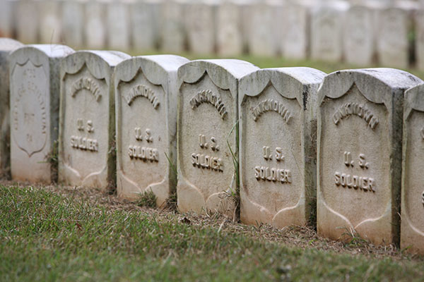 Headstones are seen in the Andersonville National Historic Site. &#40;U.S. Navy photo by Mass Communicat