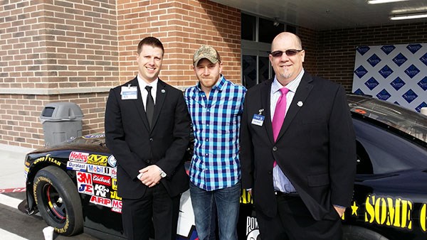 Bryan Rinker &#40;Bryan Rinker and Patrick A. Walker of Sam&#39;s Club with Jeffrey Earnhardt