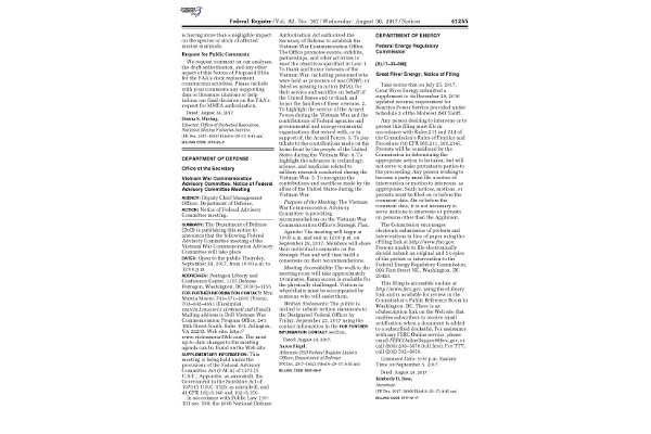 20170928_VWCAC_Federal_Register_Public_Notice