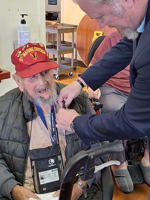On 11/8/23, VWC staff presented VVLPs at the Veterans Home of CA - Chula Vista.