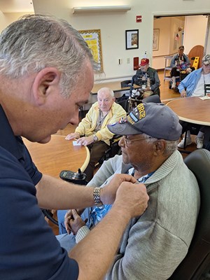 On 11/8/23, VWC staff presented VVLPs at the Veterans Home of CA - Chula Vista.