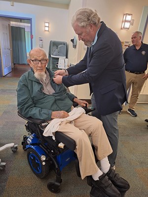 On 11/8/23, VWC staff presented VVLPs at the Veterans Home of CA - Chula Vista.