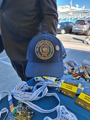 Photo aboard the USS Midway Museum for the San Diego Welcome Home event.