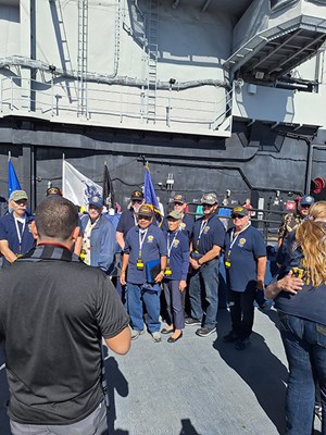 Photo aboard the USS Midway Museum for the San Diego Welcome Home event.
