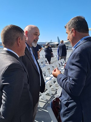 Photo aboard the USS Midway Museum for the San Diego Welcome Home event.