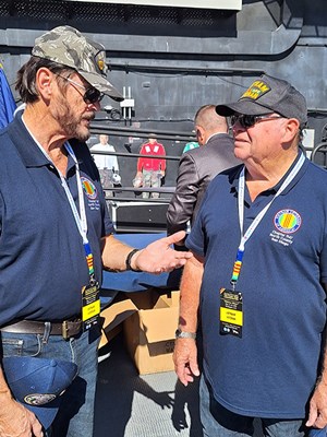 Photo aboard the USS Midway Museum for the San Diego Welcome Home event.