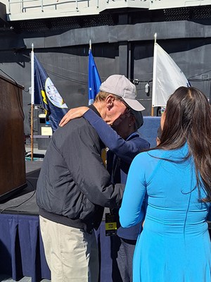 Photo aboard the USS Midway Museum for the San Diego Welcome Home event.
