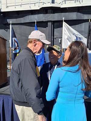 Photo aboard the USS Midway Museum for the San Diego Welcome Home event.