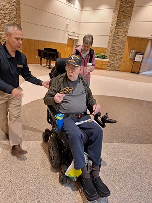 VWC's Henry Polczer just gave a Vietnam veteran a bumper sticker.