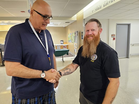 A Vietnam veteran receives a VVLP.