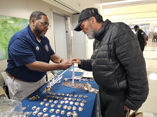 This Vietnam veteran receives a VVLP.