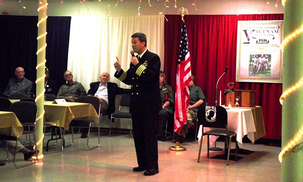 Capt. Robert A. Bennett, Commanding Officer, Naval Air Station Fort Worth Joint Reserve Base addre