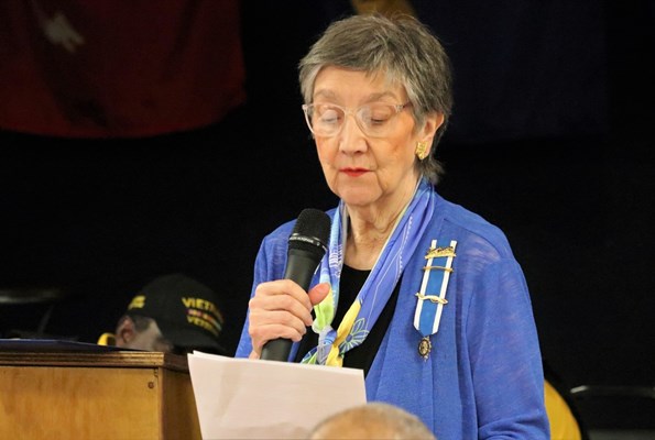 Ceremony for VVA Chapter 1067 by Huntsville, Maple Hill and Hunt&#39;s Spring Chapters NSDAR