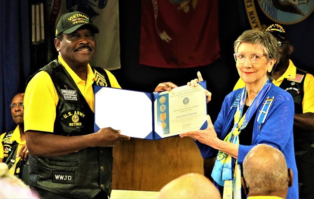 Ceremony for VVA Chapter 1067 by Huntsville, Maple Hill and Hunt&#39;s Spring Chapters NSDAR