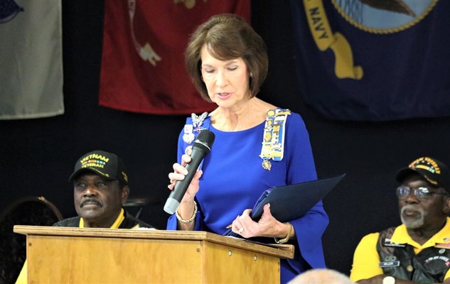 Ceremony for VVA Chapter 1067 by Huntsville, Maple Hill and Hunt&#39;s Spring Chapters NSDAR