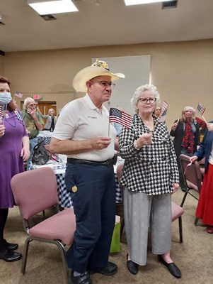 Honorary Partner ceremony for AZ VVA Chapter 106 by the Tuscon Chapter NSDAR