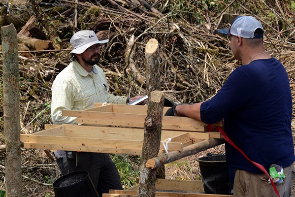 Archeologists Using Mobile Screening Stations 2