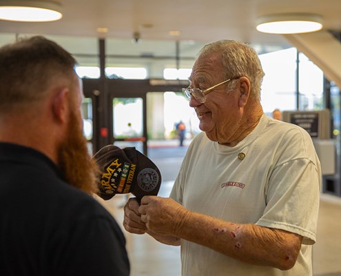 On 11/8/23, VWC staff presented VVLPs at the Jennifer Moreno Department of Veterans Affairs.  
