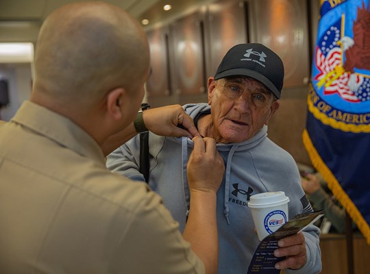 On 11/8/23, VWC staff presented VVLPs at the Jennifer Moreno Department of Veterans Affairs.  