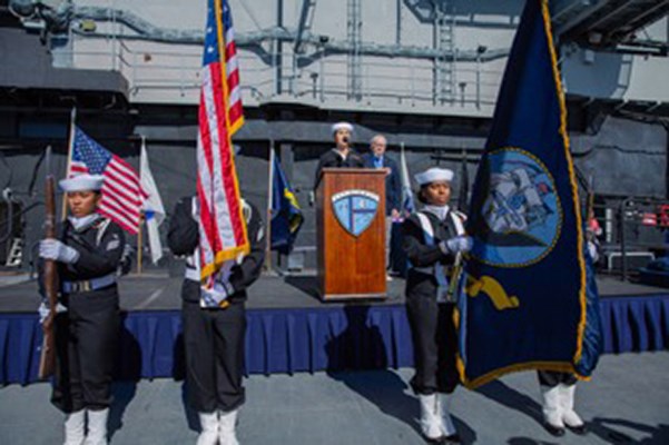 Photo aboard the USS Midway Museum for the San Diego Welcome Home event.