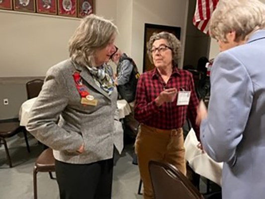 Honorary Partner distinction ceremony for CO VVA Chapter 1071 Vietnam veterans by members of the Blu