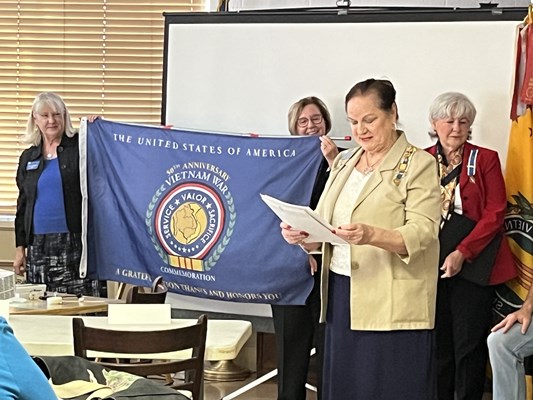 Ceremony for several AZ VVA Chapters and VVA State Council by NSDAR AZ Svc. for Vets and chapters.