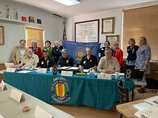 Ceremony for several AZ VVA Chapters and VVA State Council by NSDAR AZ Svc. for Vets and chapters.