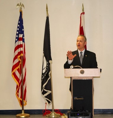 Honorary Partner distinction ceremony for DC VVA Chapter 958 Vietnam veterans by members of the Dist