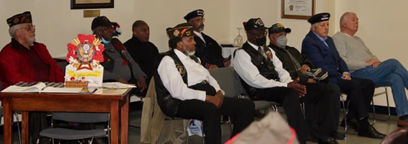 Honorary Partner distinction ceremony for DC VVA Chapter 958 Vietnam veterans by members of the Dist