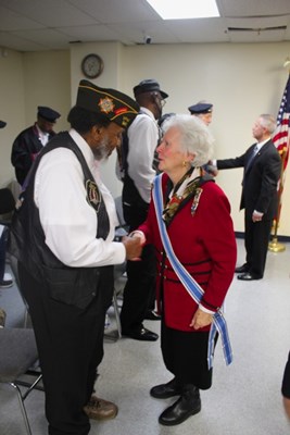 Honorary Partner distinction ceremony for DC VVA Chapter 958 Vietnam veterans by members of the Dist