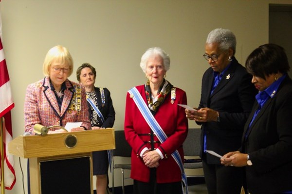 Honorary Partner distinction ceremony for DC VVA Chapter 958 Vietnam veterans by members of the Dist