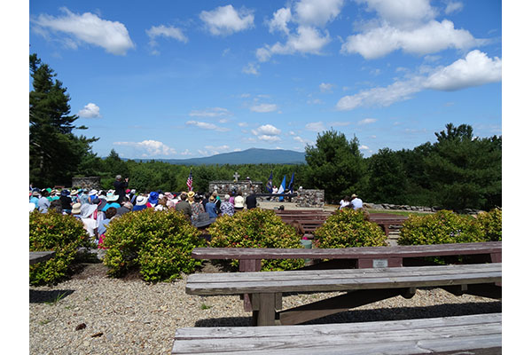 August 9 event at the Cathedral of the Pines, Rindge, NH by Commemorative Partner New Hampshire Stat
