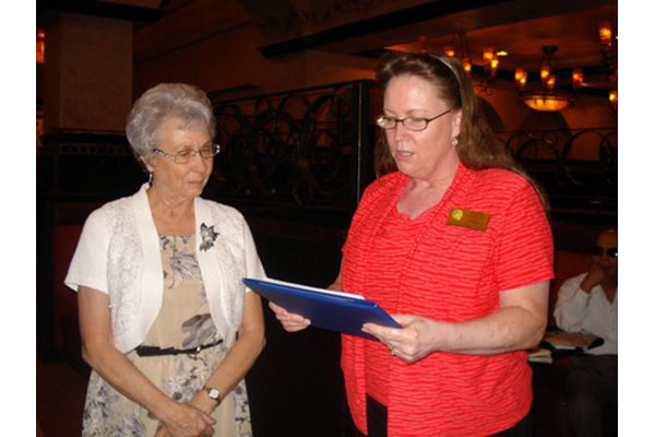 Dawn Lessley, Survivor Outreach Services &#40;SOS&#41; Support Coordinator, presented a Vietnam Veteran Wido