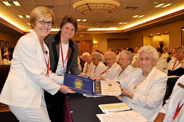 Betty Pulliam was among four Gold Star Mothers who received a Certificate of Honor, which recognizes